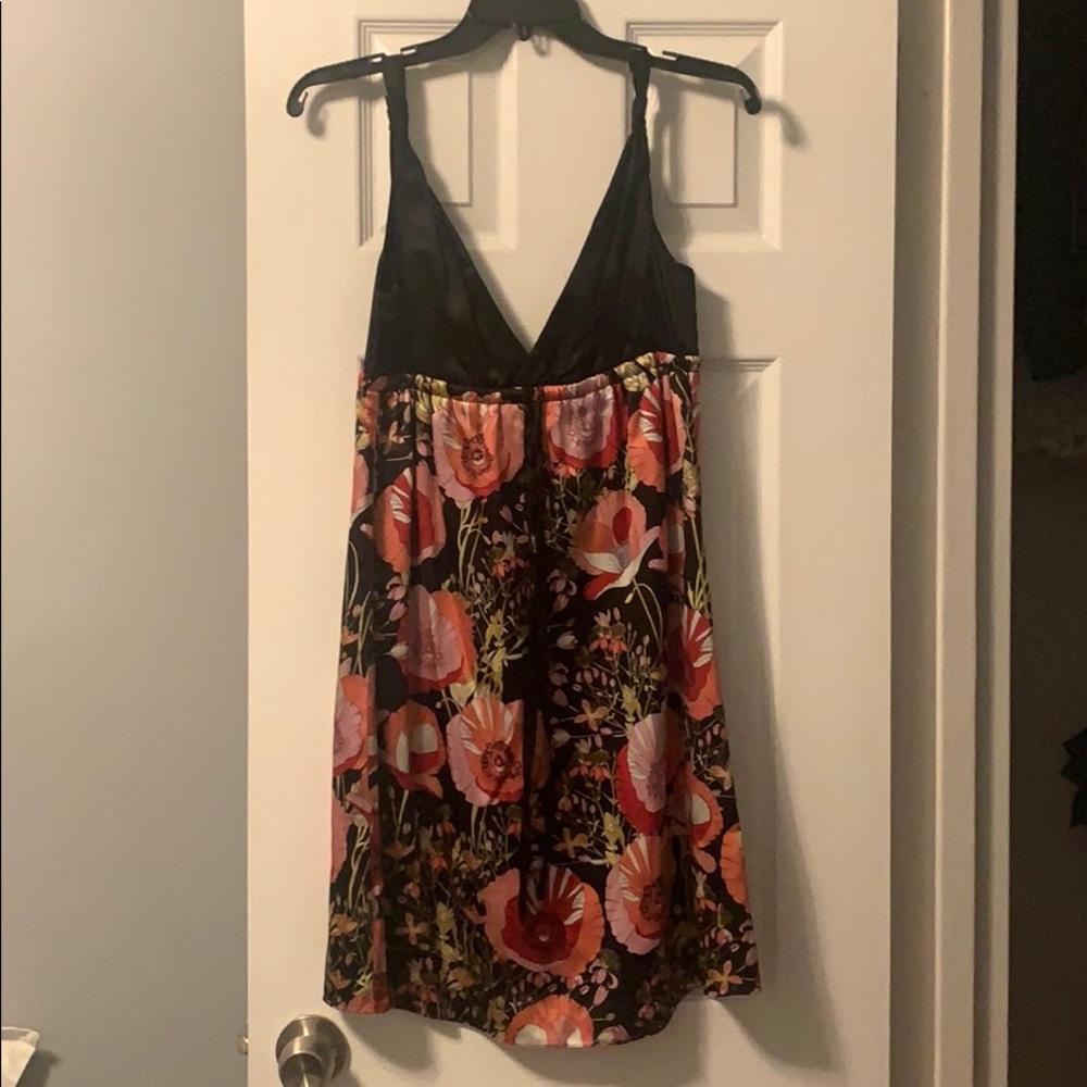 Silky floral dress